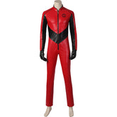Marcus Hargreeve Costume The Umbrella Academy Sparrow Academy Cosplay Red Leather Uniform Suit